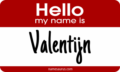 Hello my name is Valentijn png download