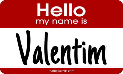 Hello my name is Valentim png download