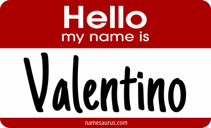 Hello my name is Valentino png download