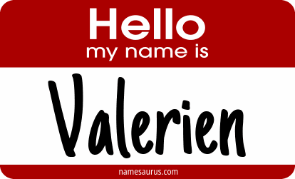 Hello my name is Valerien png download