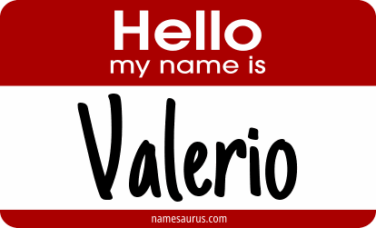Hello my name is Valerio png download