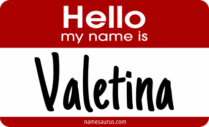 Hello my name is Valetina png download