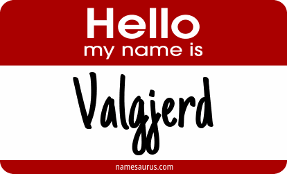 Hello my name is Valgjerd png download