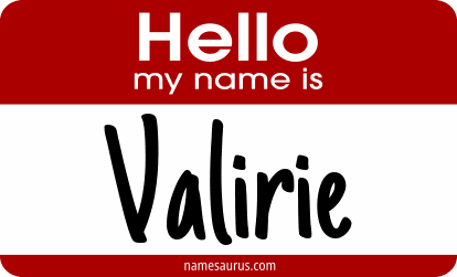 Hello my name is Valirie png download