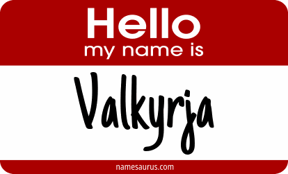 Hello my name is Valkyrja png download