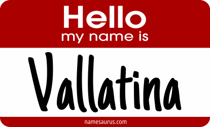 Hello my name is Vallatina png download