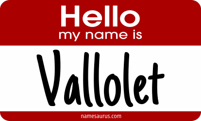 Hello my name is Vallolet png download