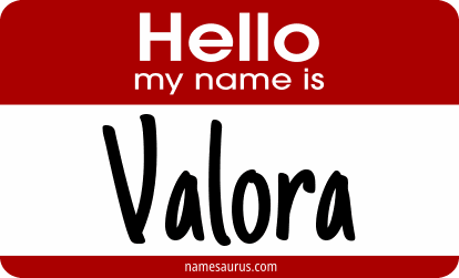 Hello my name is Valora png download