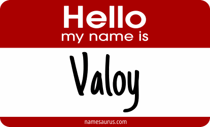 Hello my name is Valoy png download