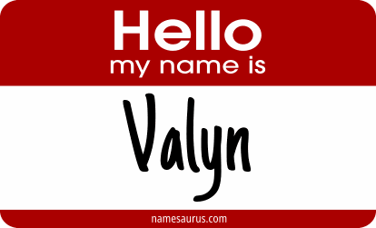 Hello my name is Valyn png download