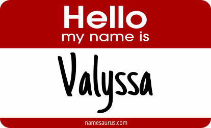 Hello my name is Valyssa png download