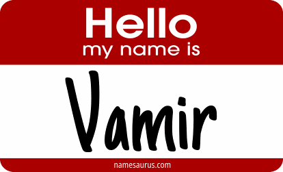 Hello my name is Vamir png download