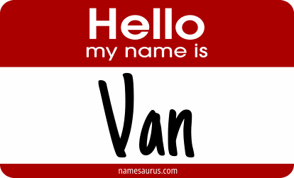 Hello my name is Van png download