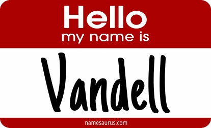 Hello my name is Vandell png download