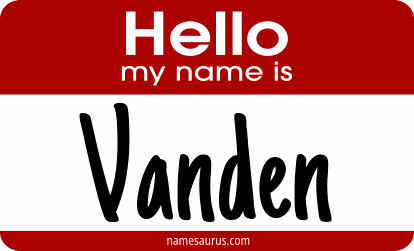 Hello my name is Vanden png download