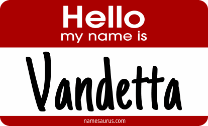 Hello my name is Vandetta png download