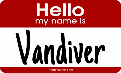 Hello my name is Vandiver png download