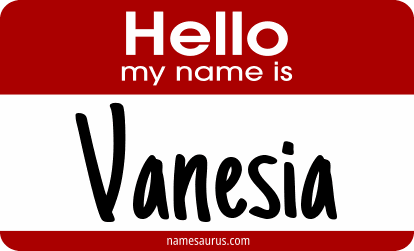 Hello my name is Vanesia png download