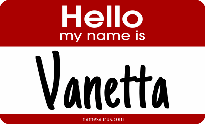 Hello my name is Vanetta png download