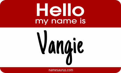 Hello my name is Vangie png download