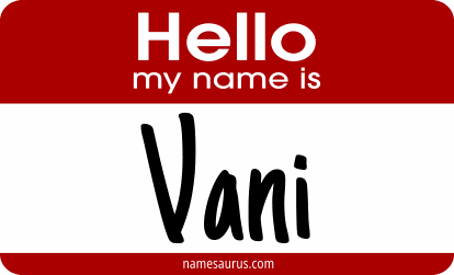 Hello my name is Vani png download