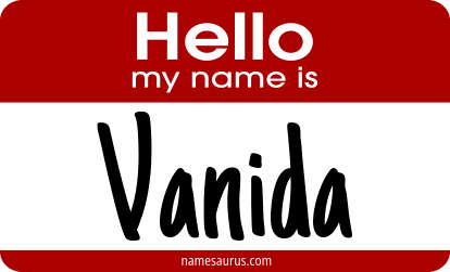 Hello my name is Vanida png download