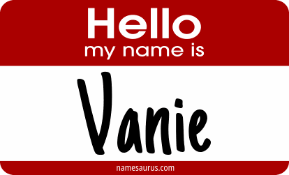 Hello my name is Vanie png download