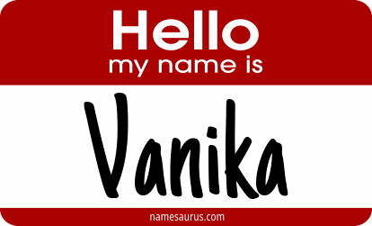 Hello my name is Vanika png download