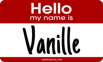 Hello my name is Vanille png download