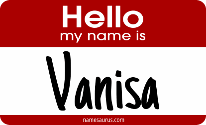 Hello my name is Vanisa png download