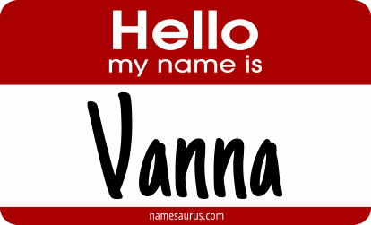 Hello my name is Vanna png download