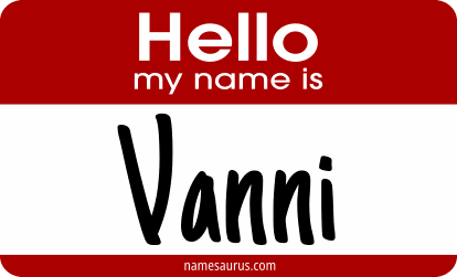 Hello my name is Vanni png download
