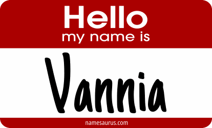 Hello my name is Vannia png download