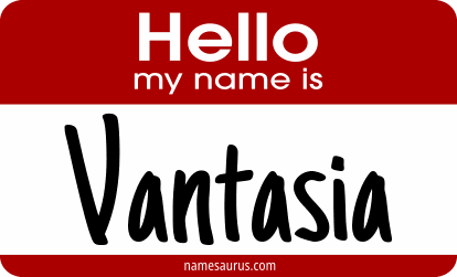 Hello my name is Vantasia png download
