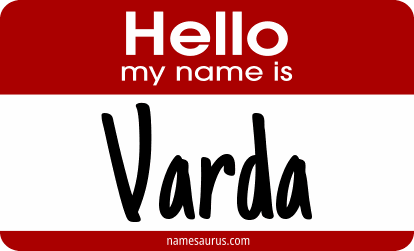 Hello my name is Varda png download
