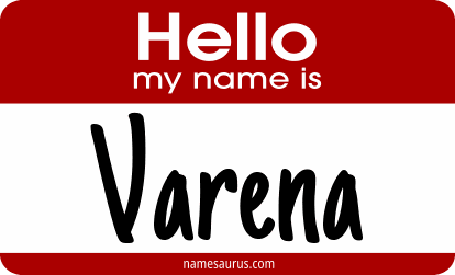 Hello my name is Varena png download