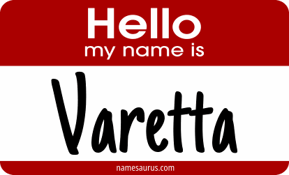 Hello my name is Varetta png download