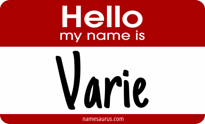 Hello my name is Varie png download