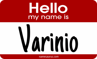 Hello my name is Varinio png download