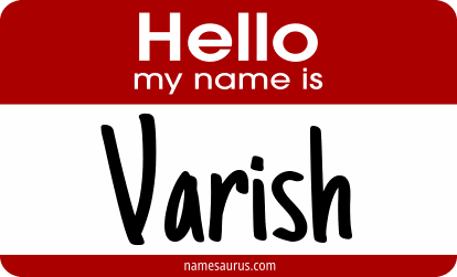 Hello my name is Varish png download