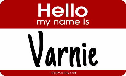 Hello my name is Varnie png download