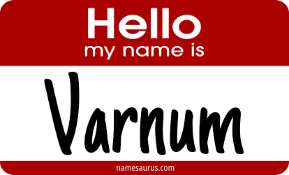 Hello my name is Varnum png download