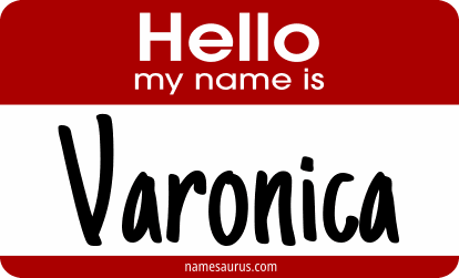 Hello my name is Varonica png download