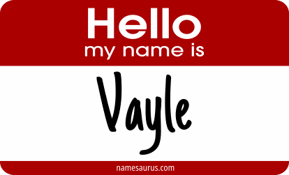 Hello my name is Vayle png download