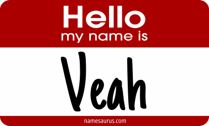 Hello my name is Veah png download