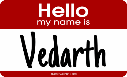 Hello my name is Vedarth png download