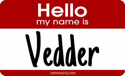 Hello my name is Vedder png download