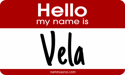 Hello my name is Vela png download