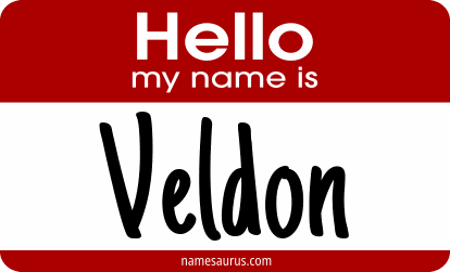 Hello my name is Veldon png download
