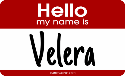 Hello my name is Velera png download